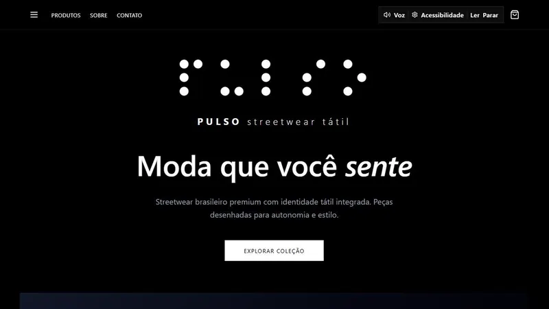 Capa do projeto PULSO: Streetwear Tátil
